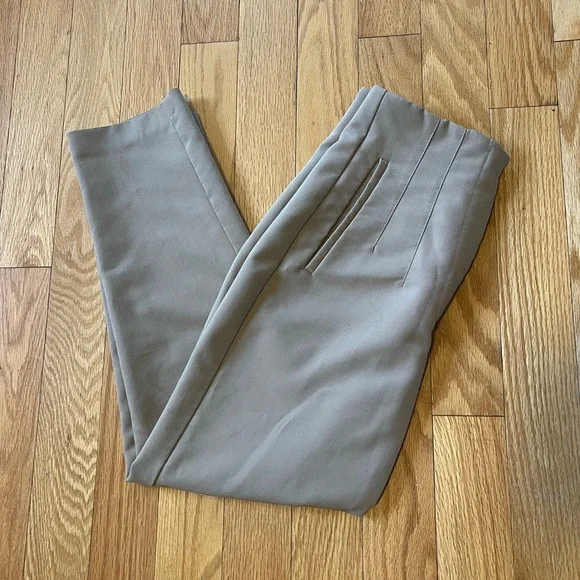 Zara High Waisted Pleated Pants Women’s S in Tan - Picture 3 of 5